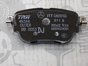 Original Mercedes-Benz Bremsklotz-Satz hinten. E-Klasse W213, W238, CLS W257 2