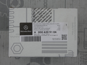 Original Mercedes-Benz Bremsklotz-Satz vorne. A-Klasse W176, B-Klasse W246 4