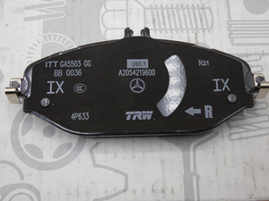 Original Mercedes-Benz Bremsklotz-Satz vorne. C-Klasse W205, E-Klasse W213, W238 2