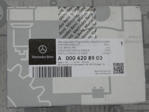 Original Mercedes-Benz Bremsklotz-Satz vorne. C-Klasse W205, E-Klasse W213, W238 4