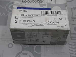 Original Mercedes-Benz Bremsklotz-Satz vorne. SLK 55 AMG R171, SL W230 4