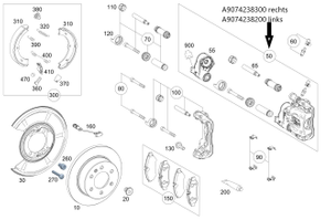 Original Mercedes-Benz Bremssattel hinten rechts. Sprinter W907 6