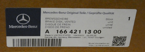 Original Mercedes-Benz Bremsscheiben-Satz (2 Stück)-vorne. ML/GLE 166, GLE 292 5