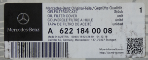 Original Mercedes-Benz Deckel Ölfiltergehäuse OM 622. V-Klasse W447 5