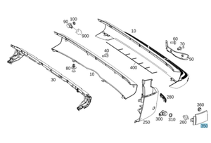 Original Mercedes-Benz Deckel-Stossfänger-hinten-links Sprinter 907, 910 4