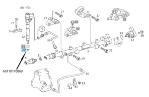Original Mercedes-Benz Dichtring für Inkjektoren (6 Stück) 3