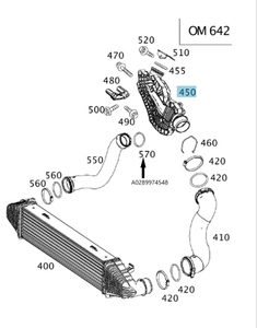 Original Mercedes-Benz Dichtring Ladeluftschlauch an Motor OM642 3