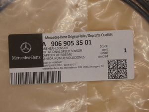 Original Mercedes-Benz Drehzahlsensor hinten links. Sprinter W906 5