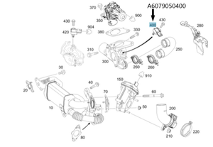 Original Mercedes-Benz Druck- und Temparatursensor Ansaugluft. OM607, OM622, OM626 6