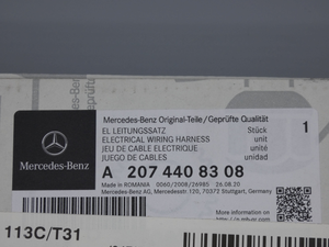 Original Mercedes-Benz El. Leitungssatz, Bediengerät-SDARS. E-Klasse W207 5