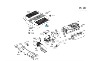 Original Mercedes-Benz ELASTOMERLAGER - Motorabdeckung (5 Stück) 3