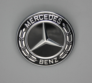 Original Mercedes-Benz Emblem Motorhaube schwarz, AMG GT, CLA, GLA, SLK,…… 1
