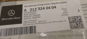 Original Mercedes-Benz Fahrwerksfeder hinten. E-Klasse W212, CLS W218 5