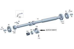Original Mercedes-Benz Faltenlager / Gelenkwelle. C-Klasse, E-Klasse, CLS 1
