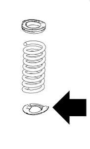 Original Mercedes-Benz Federbeilage hinten unten 2