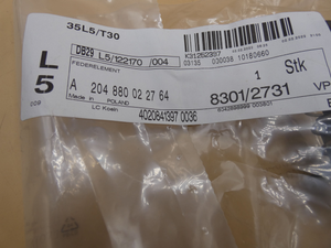 Original Mercedes-Benz Federelement Motorhaube. C-Klasse W204, GLC W253 5