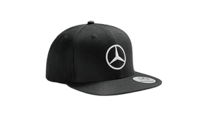 Original Mercedes-Benz Flat Brim Cap schwarz, 80% Polyacryl / 20% Wolle 1
