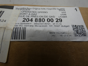 Original Mercedes-Benz Gasfeder Motorhaube. C-Klasse W204, E-Klasse W212, CLS W218 6