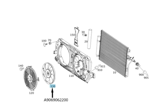 Original Mercedes-Benz Gebläse / Lüfter. Sprinter W906, W907 4
