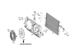 Original Mercedes-Benz Gebläse links. Sprinter W906 1