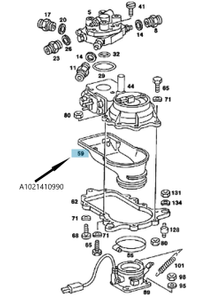 Original Mercedes-Benz Gehäuse / Luftführungsgehäuse OM102 5