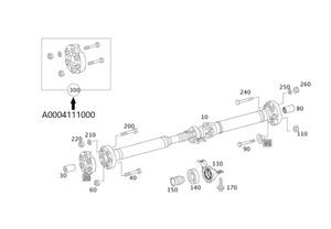 Original Mercedes-Benz Gelenkscheibe/Hardyscheibe hinten 6