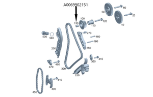 Original Mercedes-Benz Gewindeeinsatz Zwischenrad OM654 1