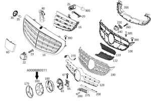 Original Mercedes-Benz Grundplatte Kollisionswarner. AMG-GT, C-Klasse W205, CLS W218 3