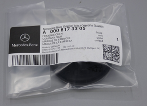 Original Mercedes-Benz Haubenemblem C-Klasse W204, W205 schwarz. 6