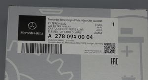 Original Mercedes-Benz Luftfiltereinsatz Links/Rechts A2780940004 5