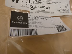 Original Mercedes-BenzTürkantenschutz vorne links/rechts. B-Klasse W242, W246 6