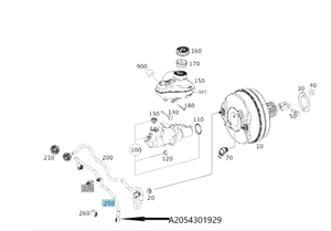 Original Mercedes-Benz Unterdruckleitung, Trennstelle zum Saugrohr. W205, W213, W238, W253… 2