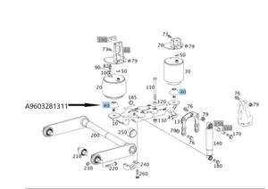 Original Mercedes-Benz Zentrierkonus Luftfederbalg Econic 6