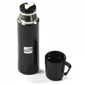 Original Seat Thermosflasche Becher Thermoskanne schwarz 2