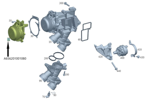 Original Mercedes-Benz Wasserpumpe. GLE W167, E-Klasse W213, S-Klasse W222. OM656929 4