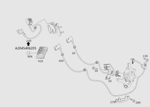 Original Mercedes-Benz Leitungssatz Drehwinkelsensor C-Klasse 204, E-Klasse 207 1