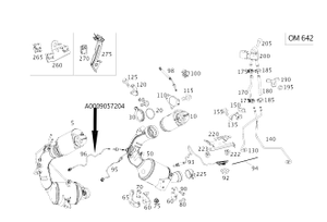 Original Mercedes-Benz Temperatursensor vor Partikelfilter OM642 5