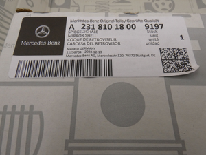 Original Mercedes-Benz Spiegelschale rechts. AMG GT, SLK R172, SLS W197 5