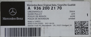Original Mercedes-Benz Umlenkrolle OM933, 935,936. ECONIC 6
