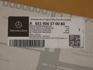 Original Mercedes-Benz Lichtmaschine. V-Klasse W447, Sprinter W907 5