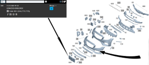 Original Mercedes-Benz Kennzeichenträger vorne. E-Klasse W213 1