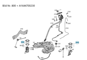 Original Mercedes-Benz Teilesatz Verschraubung Tankgeber/Pumpe W164, W 166, W 251, W 292 6