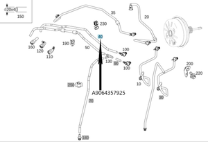 Original Mercedes-Benz Unterdruckleitung / Bremsleitung. Sprinter W906 4