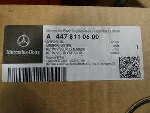 Original Mercedes-Benz Spiegelgehäuse links. V-Klasse W447 2