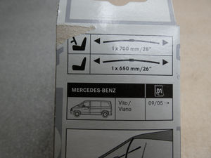 Original Mercedes-Benz Wischerblatt-Satz-vorne Viano W639 2