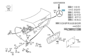 Original Mercedes-Benz Stern CLA, GLA, SLK, C-Klasse 3