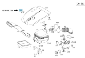 Original Mercedes-Benz Stern CLA, GLA, SLK, C-Klasse 2
