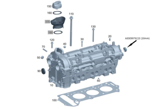 Original Mercedes-Benz Verschlussdeckel Nockenwelle OM642-271-254-654-264-274 4