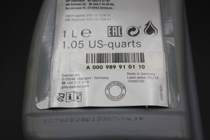 Original Mercedes-Benz Motoröl Low SPAsh, MB-Freigabe 225.12 / 228.51 (1000ml.) 5