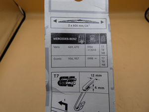 Original Mercedes-Benz Wischerblatt Satz. Vario W669, W670 2